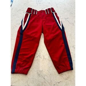 Boombah C-Series Venom Fastpitch Pants Red/Navy/White 2pairs Women’s Sz 26